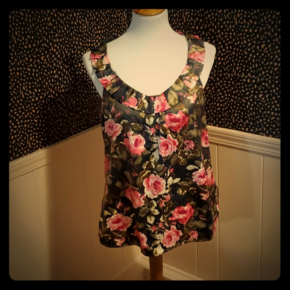 Ann Taylor Loft Floral Top